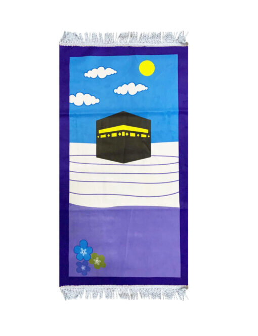 Kinder Gebetsteppich Kaaba Marine