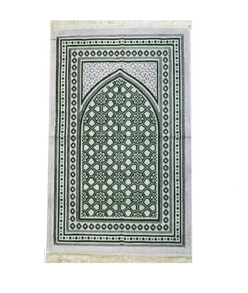 Muslimische Gebetsteppich Namaz LIK Seccade Gebets Matte Salah Sejadah Islamic Prayer mat Rug grün