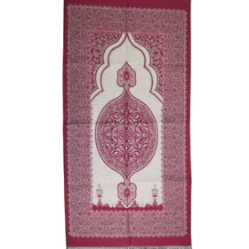 Namaz Teppich Gebetsteppich weiß rot