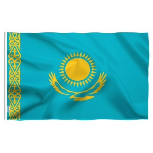 Kasachstan Fahne - Қазақстан Республикасы Республика Казахстан  flag flagge