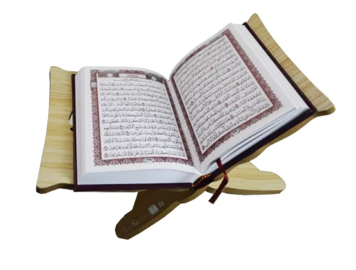 Korahalterung mit Gravur Macha-Allah & Koran Al Karim Koran buch halter scaled