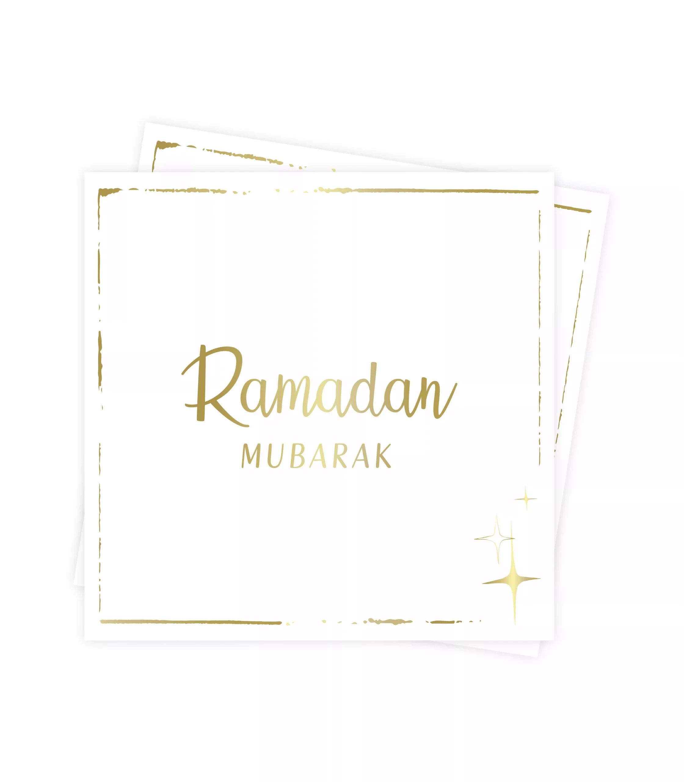 12x Ramadan Mubarak Servietten 17x17cm – Ramadan24 Orient Shop
