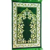 gebetsteppich teppich seccad namazlik orientalischer seccade motiv grün blumen