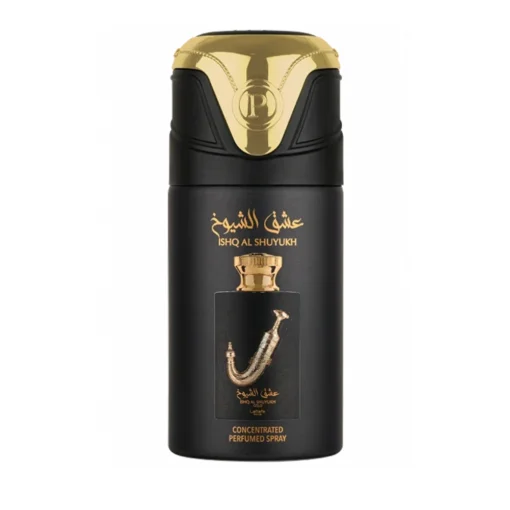 Ishq Al Shuyukh Gold Deodorant – 250Ml - Lattafa Pride - Unisex Ishq Al Shuyukh Gold Deodorant – 250Ml
